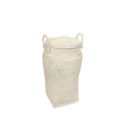 Zoco Home Decor/Accessories Bamboo Basket | Whitewashed 30x60cm