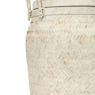 Zoco Home Decor/Accessories Bamboo Basket | Whitewashed 40x75cm
