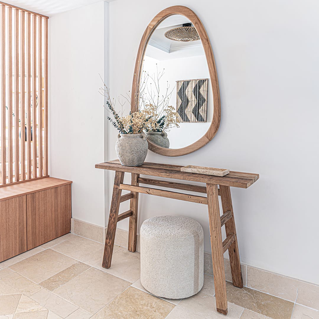 Zoco Home Candeeiro de teto em bambu | Natural/Preto