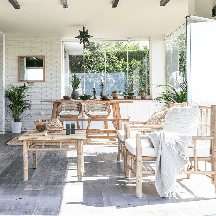 Zoco Home Bamboo Lounge | Furniture Set