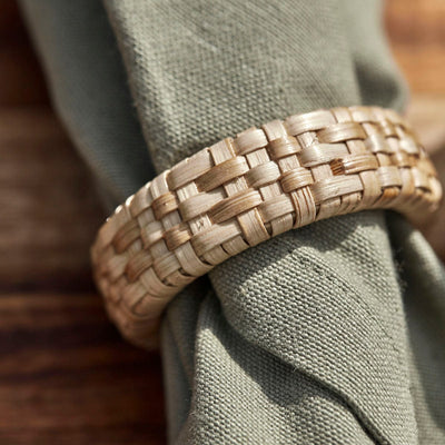 Zoco Home Decor/Kitchen Bamboo Napkin Ring | Set of 4