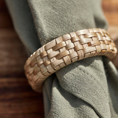 Zoco Home Decor/Kitchen Bamboo Napkin Ring | Set of 4