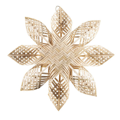 Zoco Home Christmas decor Bamboo Star Christmas Ornament | Natural