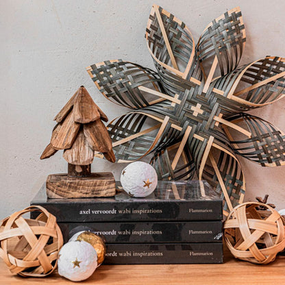 Zoco Home Decor/Christmas Bamboo Star Grey