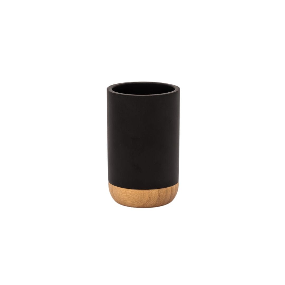 Zoco Home Home accessories Bamboo Toilet brush holder black | 7x11cm