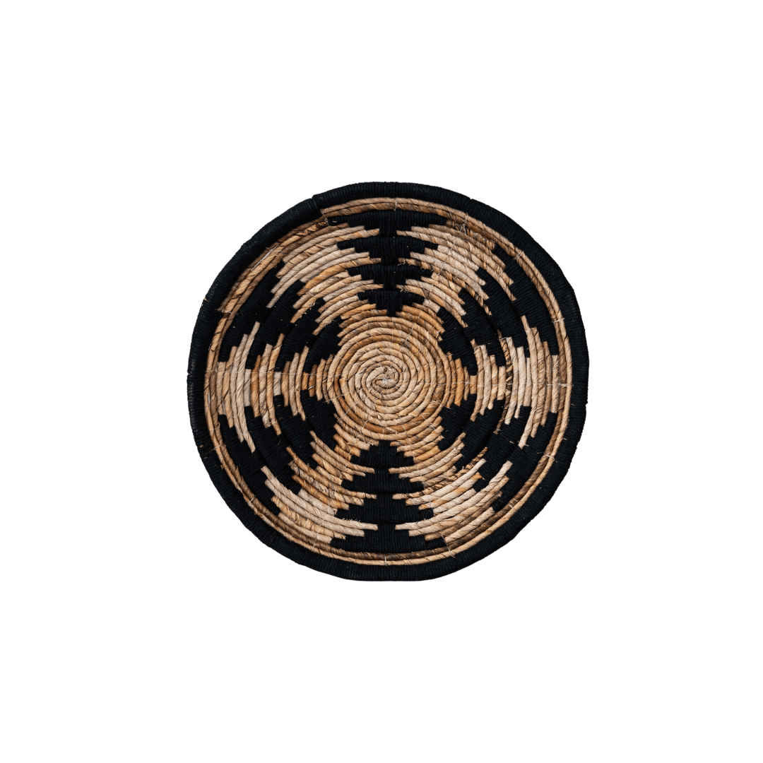 Zoco Home Banana Wall Deco Basket | Black/Natural 40cm