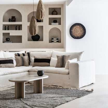 Zoco Home Decor/Accessories Banana Wall Deco Basket | Black & Natural 40cm