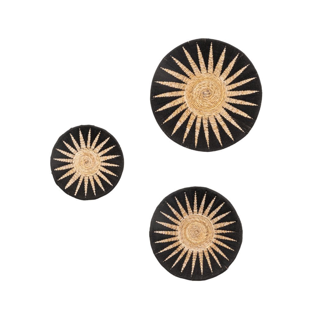 Zoco Home Decor/Accessories Banana Wall Deco Basket | Black & Natural 50 cm