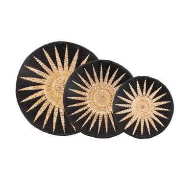 Zoco Home Decor/Accessories Banana Wall Deco Basket | Black & Natural 50 cm