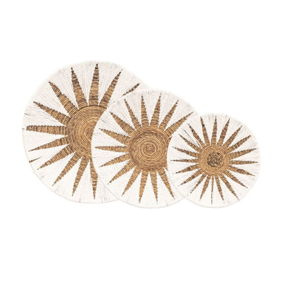 Zoco Home Decor/Accessories Banana Wall Deco Basket | Set of 3 | White