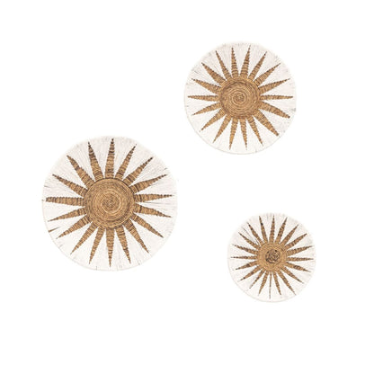 Zoco Home Decor/Accessories Banana Wall Deco Basket | Set of 3 | White