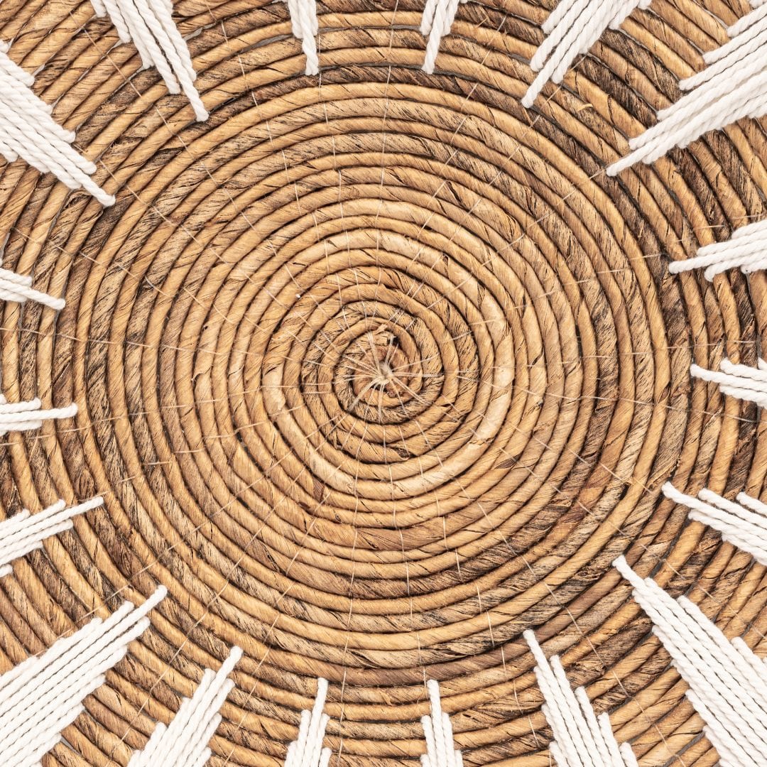 Zoco Home Decor/Accessories Banana Wall Deco Basket | White & Natural 40cm