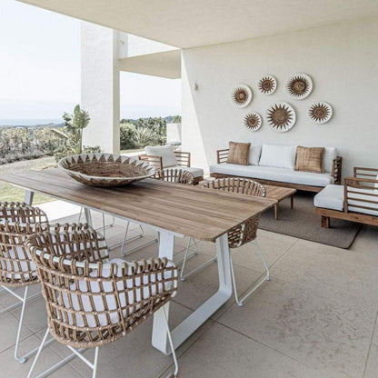 Zoco Home Decor/Accessories Banana Wall Deco Basket | White & Natural 60cm