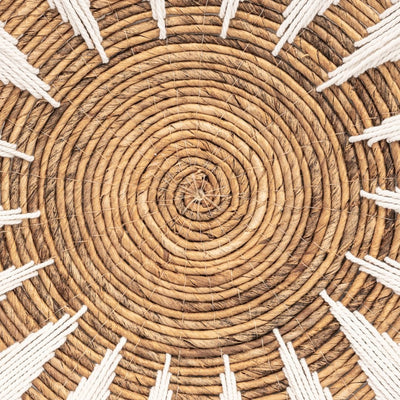 Zoco Home Decor/Accessories Banana Wall Deco Basket | White & Natural 60cm