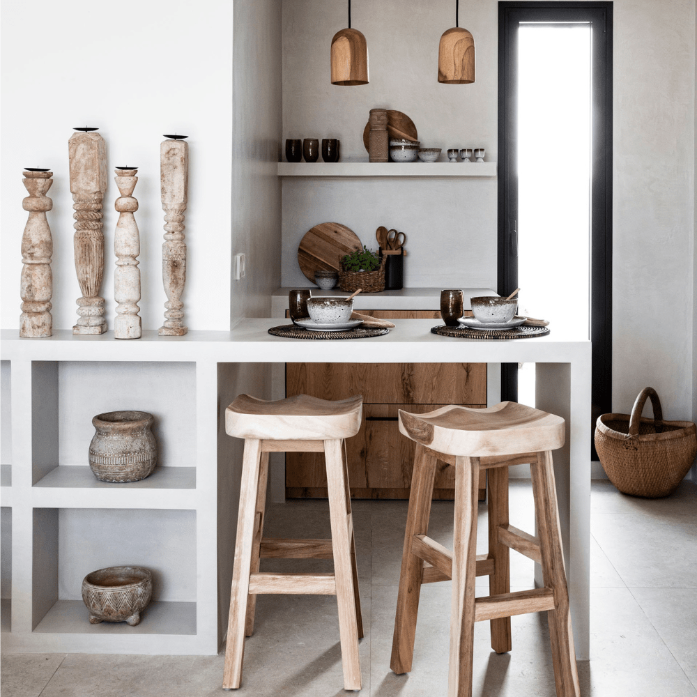 Zoco Home Furniture/Chair/Stool Banjar Bar Stool | 40x40x75cm