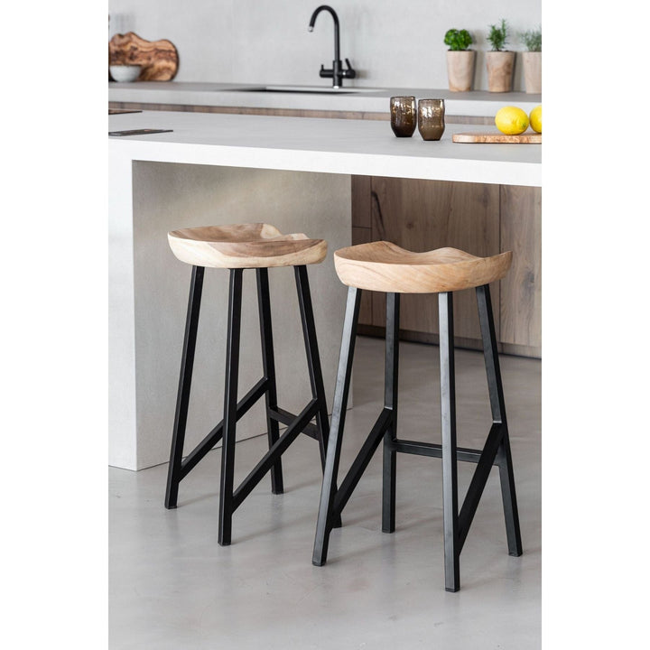 Zoco Home Furniture Bar Stool With Iron Legs