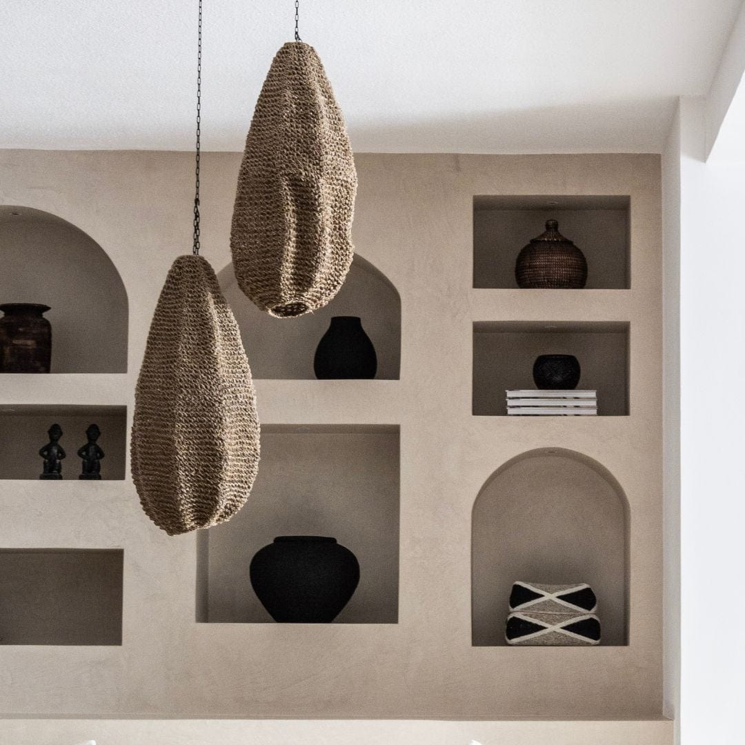 Zoco Home Decor/Accessories Beaded Basket | Sand/Black 30cm