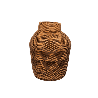Zoco Home Decor/Accessories Black Patterned Tribal Basket  | 50cm