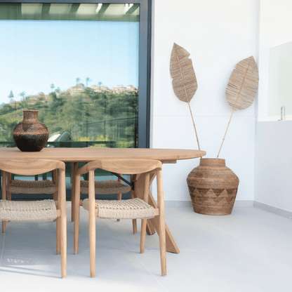 Zoco Home Decor/Accessories Black Patterned Tribal Basket | 70cm