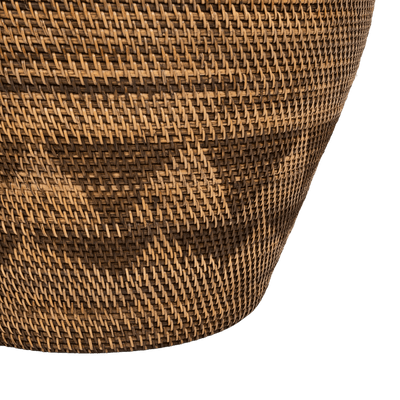 Zoco Home Decor/Accessories Black Patterned Tribal Basket | 70cm