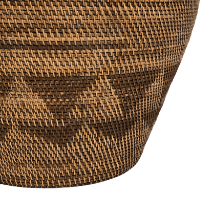 Zoco Home Decor/Accessories Black Patterned Tribal Basket | 70cm