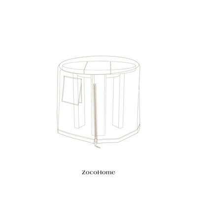 Zoco Home Bora Outdoor-Schutzhülle für Couchtisch | ⌀50 cm