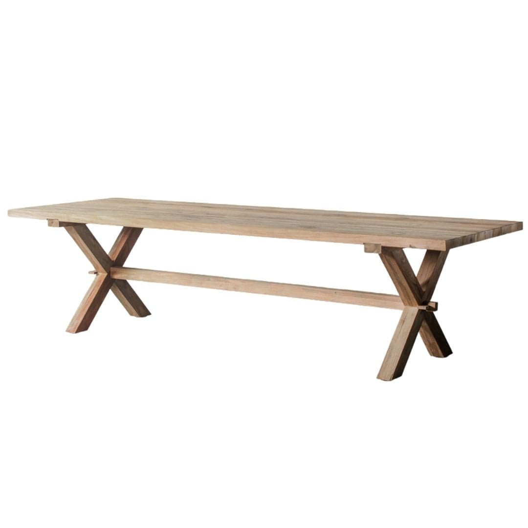 Zoco Home Borneo Outdoor Table | Stretcher | Natural Legs 250x100x76cm