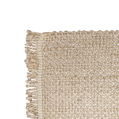 Zoco Home Decor/Kitchen/Tableware Braided Jute Table Mat | Full White