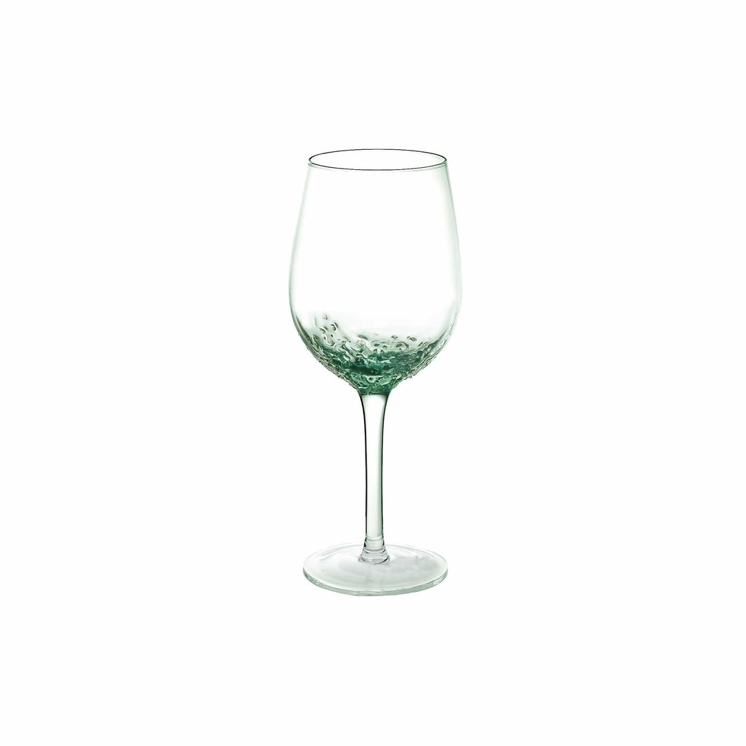 Zoco Home Bubble Wine Glass | Light Green 21x8.5cm