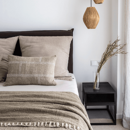 Zoco Home Furniture/Table Cane Night Table | Black 45cm