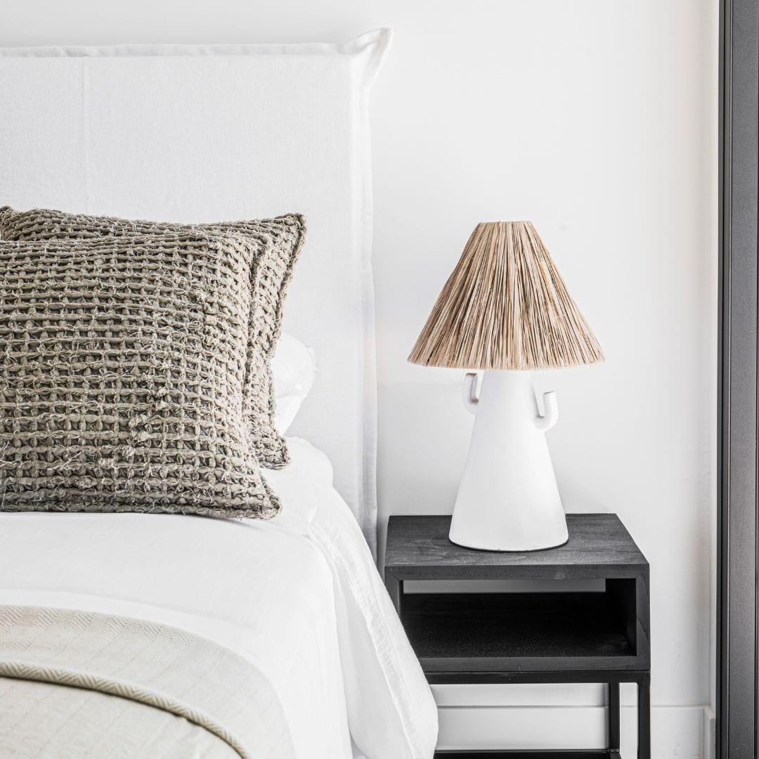 Zoco Home Furniture/Table Cane Night Table | Black 45cm