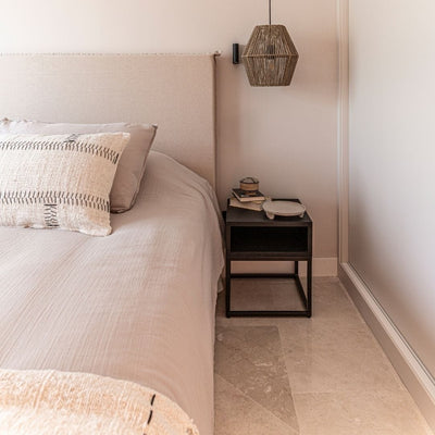 Zoco Home / Comodino in vimini | Nero 45 cm