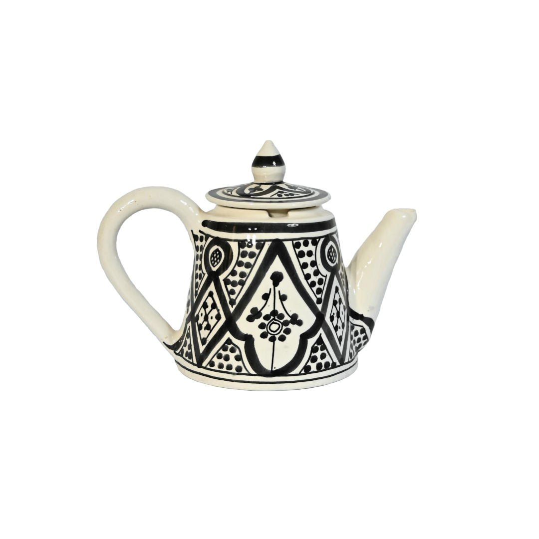 Zoco Home Home accessories Ceramic Coffee Pot | Black & White