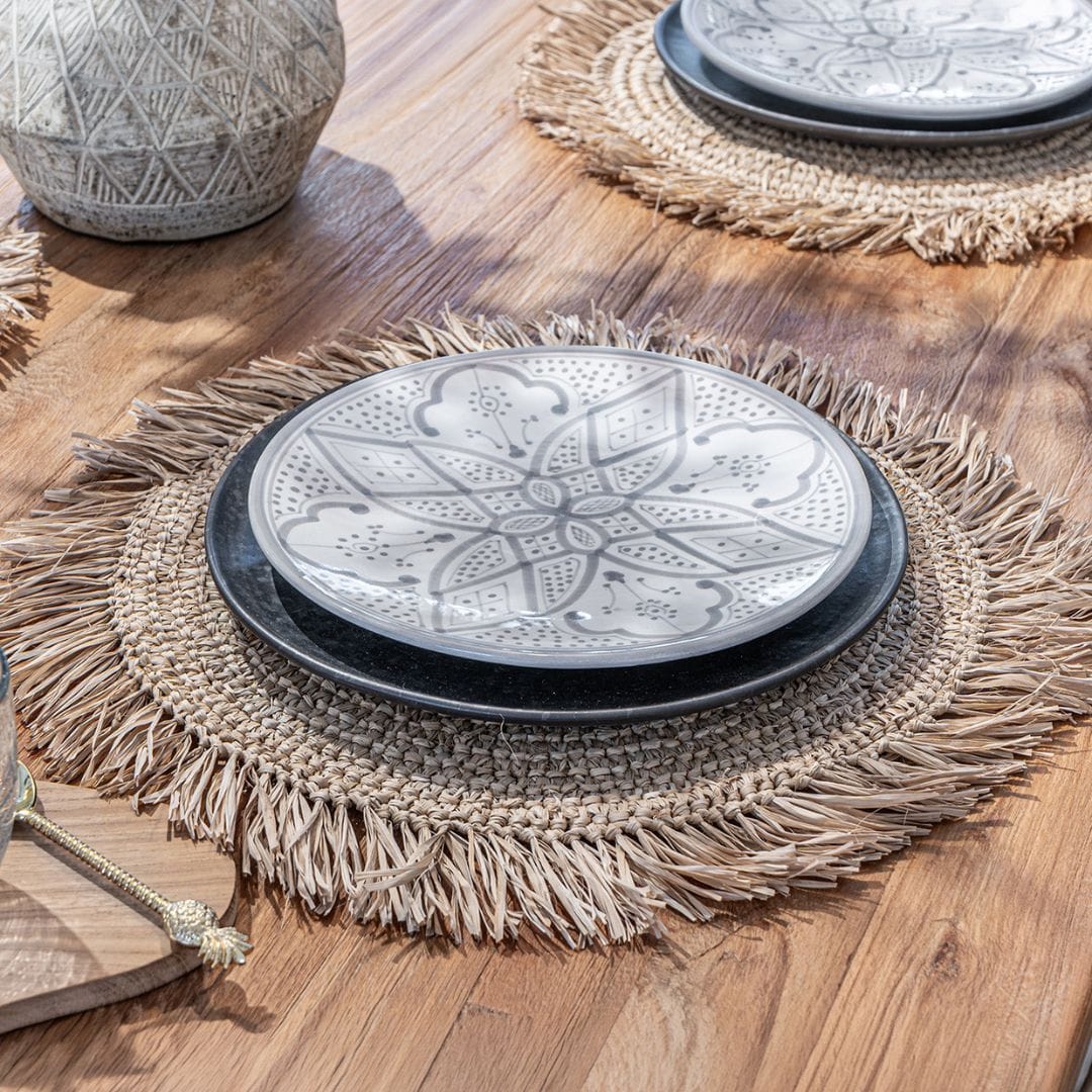 Zoco Home - Piatto in ceramica | Grigio 25 cm