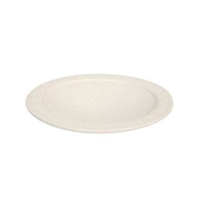 Zoco Home Decor/Kitchen Ceramic Plate | White 36cm