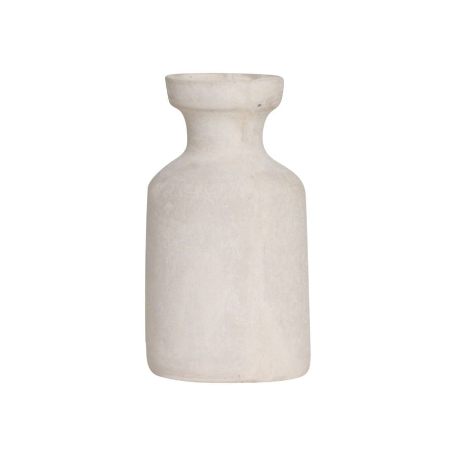 Zoco Home Ceramics and Paper Vase | White 12x12x20.5cm