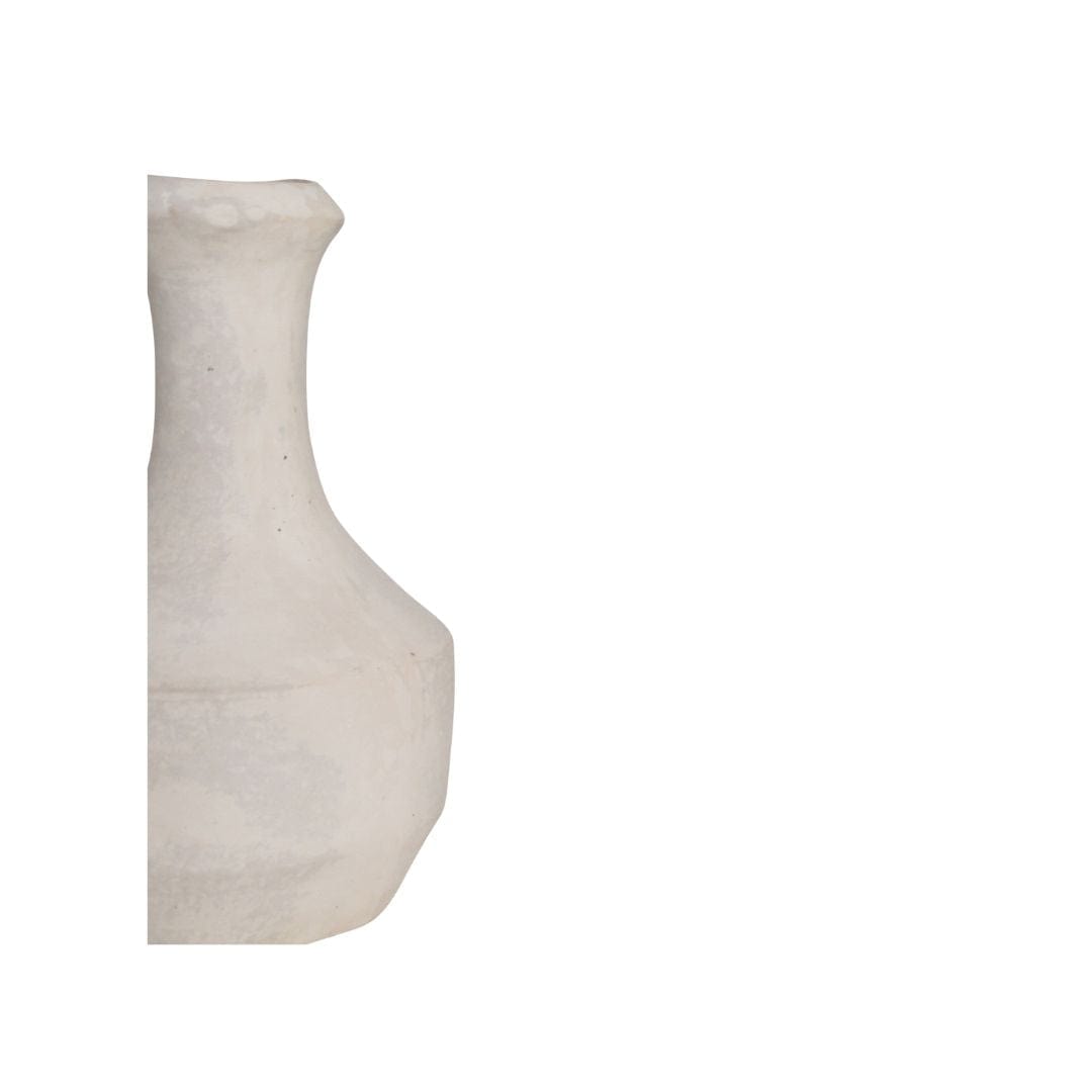 Zoco Home Ceramics and Paper Vase | White 20X20X35