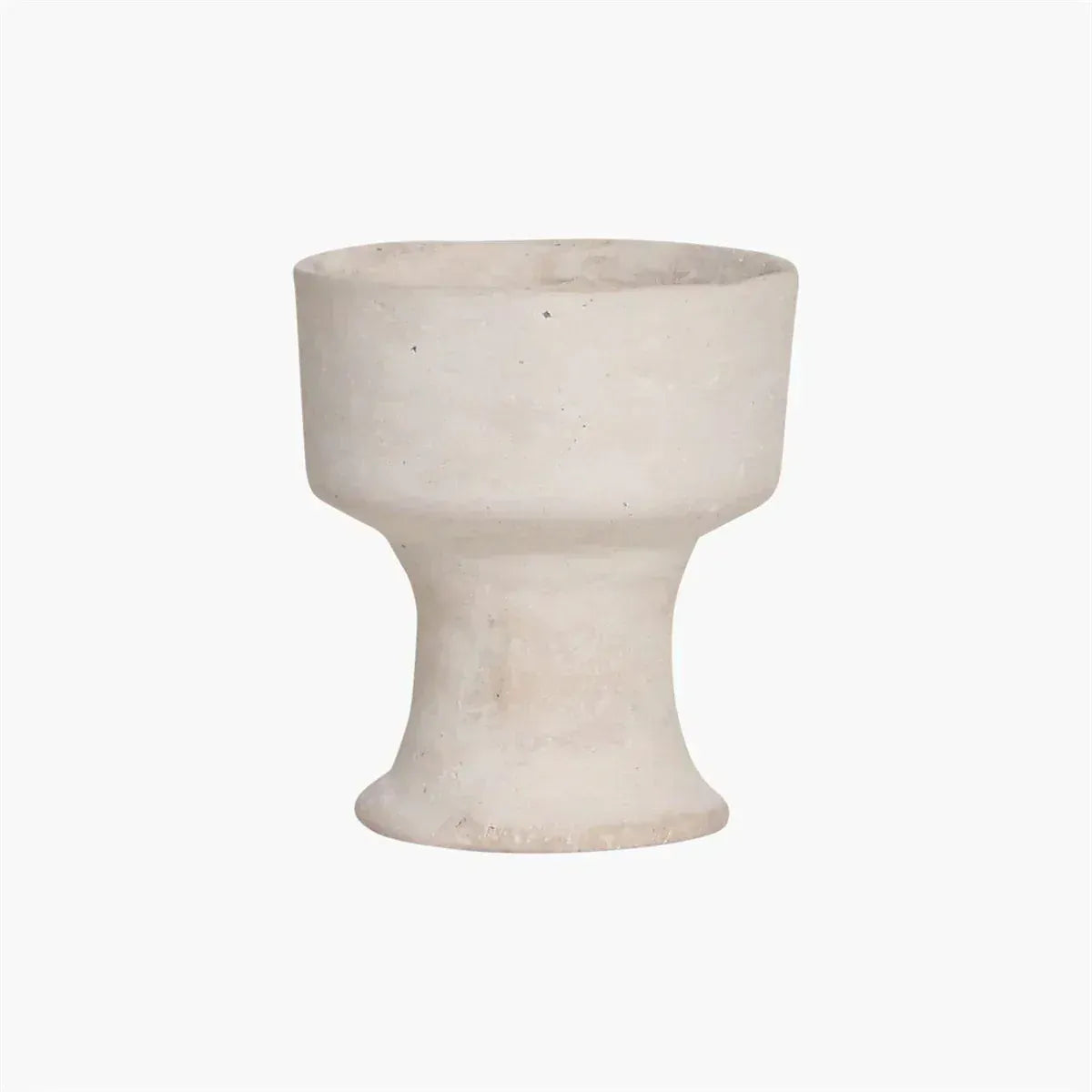 Zoco Home Decor/Accessories Chalk & Paper Mache Vase | White 15x17cm