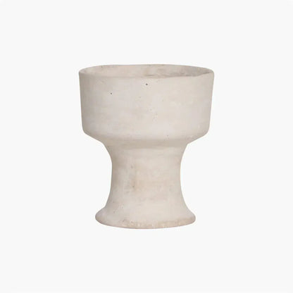 Zoco Home Decor/Accessories Chalk & Paper Mache Vase | White 15x17cm