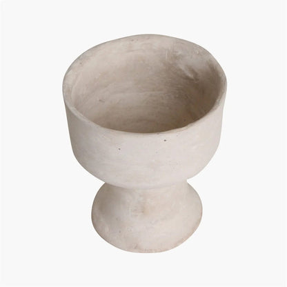Zoco Home Vases Chalk & Paper Mache Vase | White 15x17cm