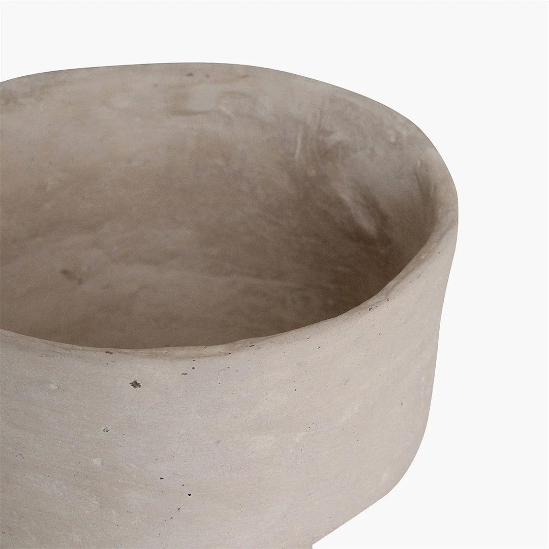Zoco Home Vases Chalk & Paper Mache Vase | White 15x17cm
