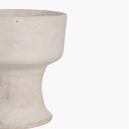 Zoco Home Vases Chalk & Paper Mache Vase | White 15x17cm