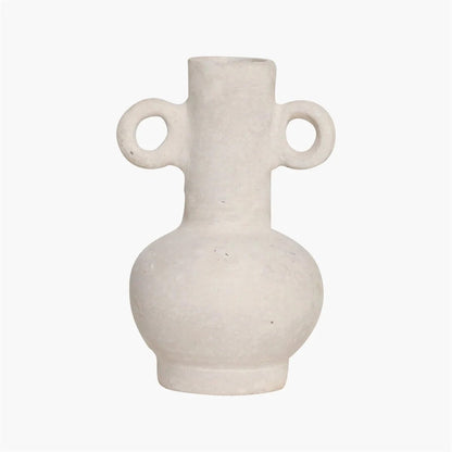 Zoco Home Vases Chalk & Paper Mache Vase | White 15x24cm