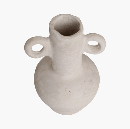 Zoco Home Vases Chalk & Paper Mache Vase | White 15x24cm