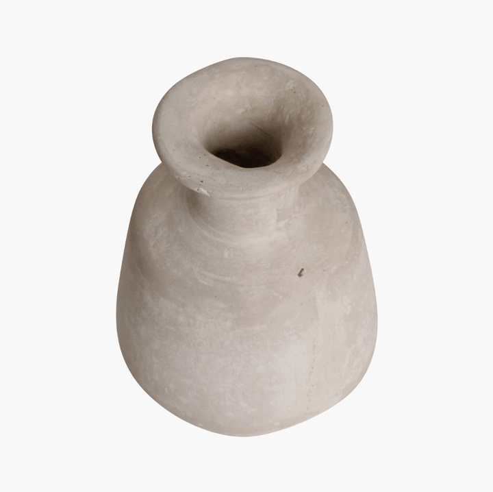Zoco Home Vases Chalk & Paper Mache Vase | White 9.5x16cm