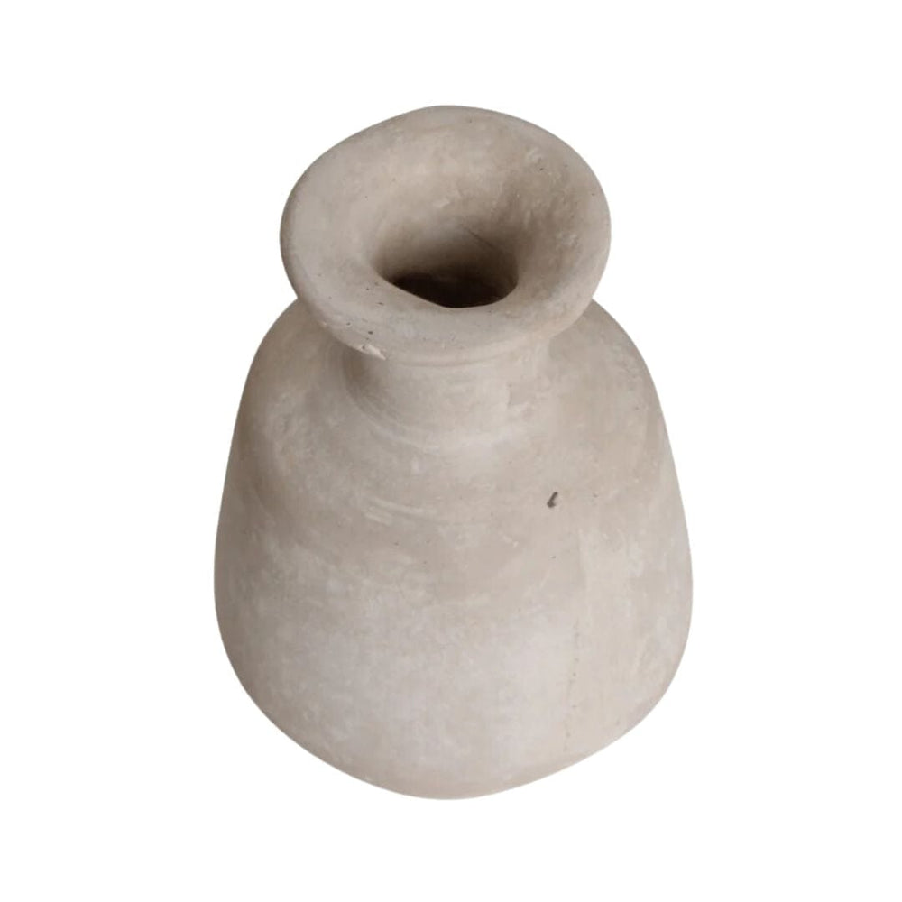 Zoco Home Vases Chalk & Paper Mache Vase | White 9.5x16cm