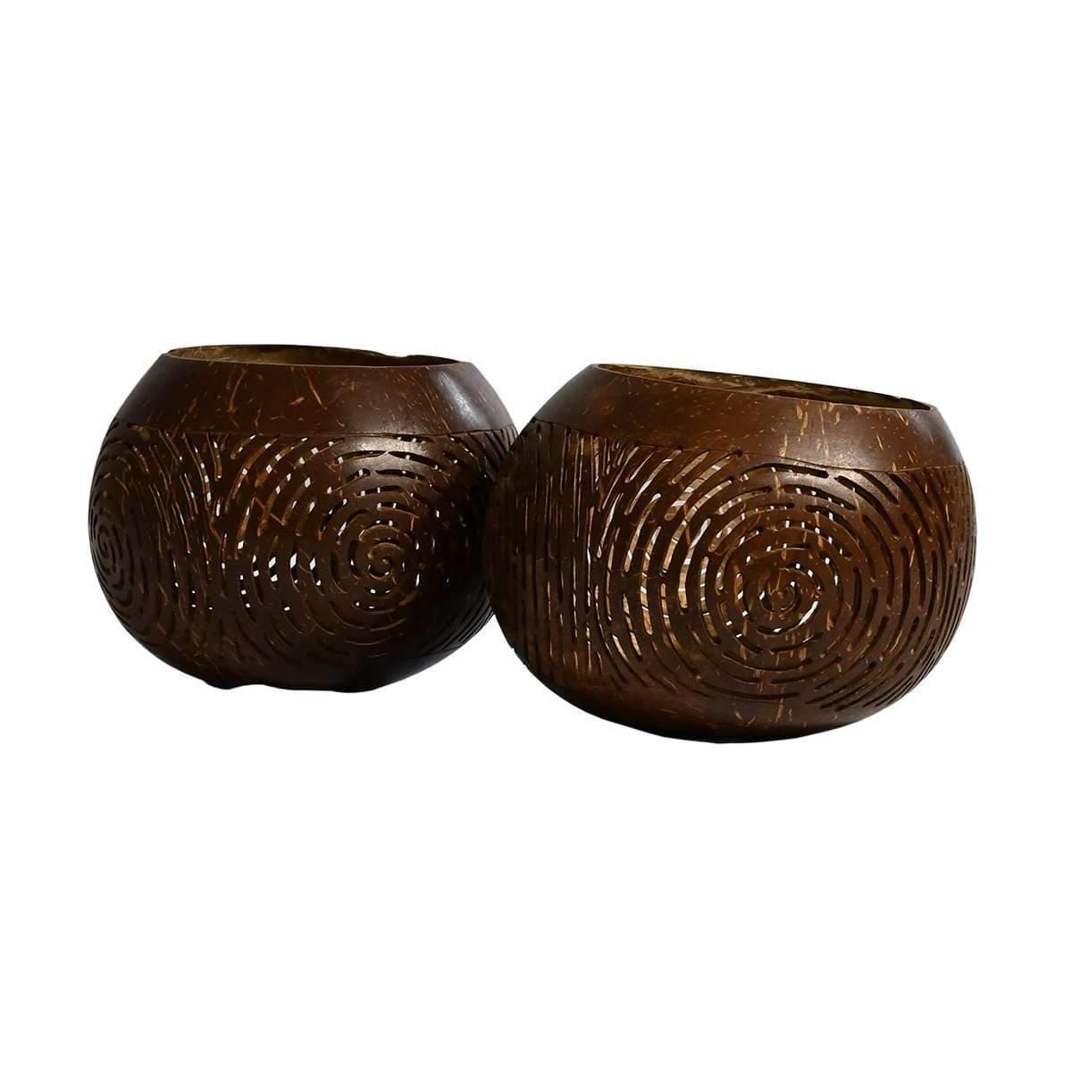 Zoco Home Decor/Lighting/Table lighting Coconut Tealight Holder