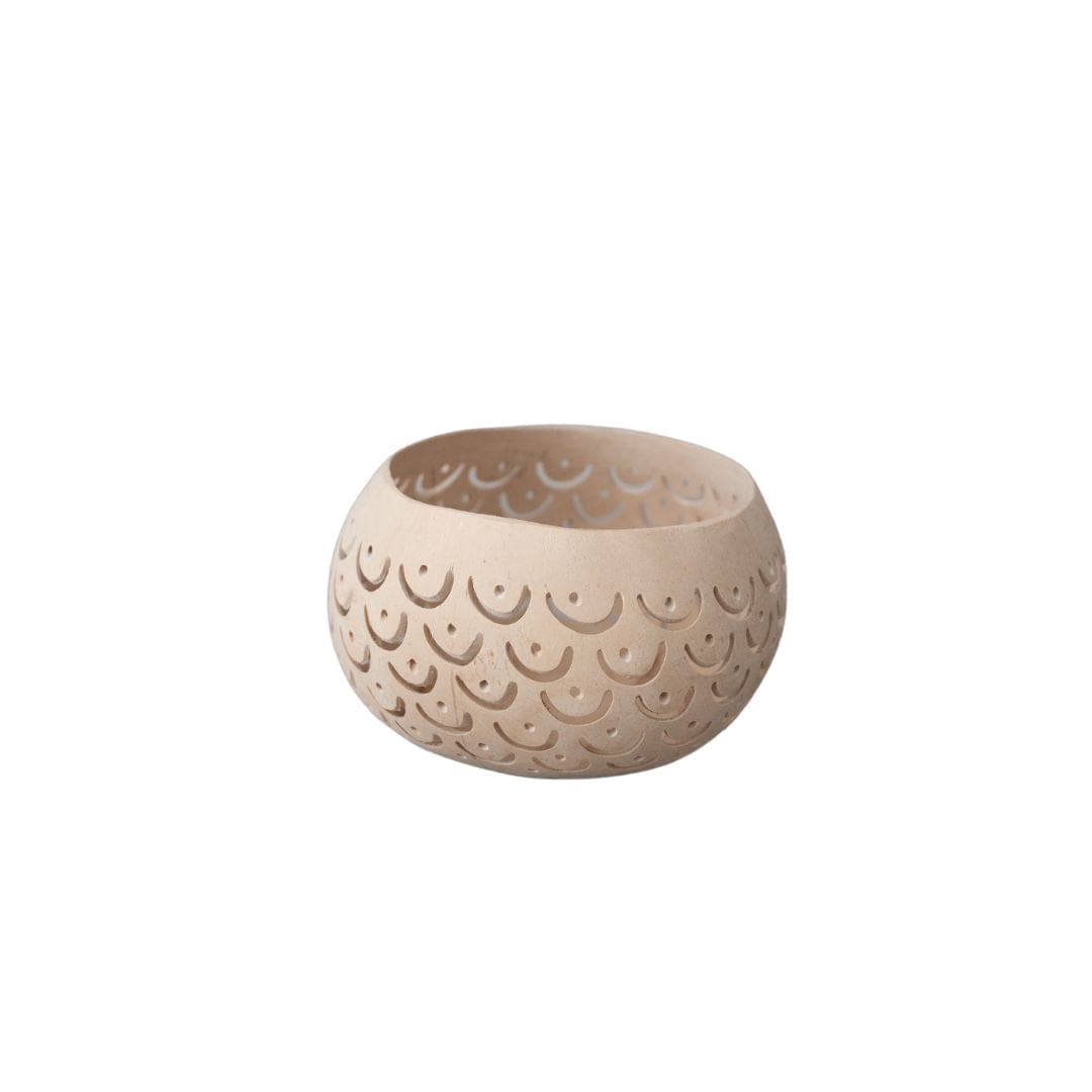 Zoco Home Decor/Accessories Coconut Tealight Holder | Natural 12x10cm