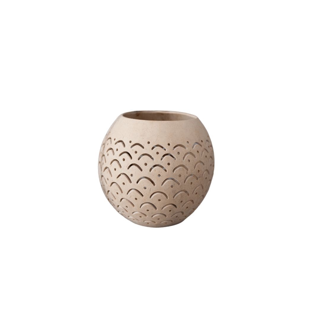 Zoco Home Decor/Accessories Coconut Tealight Holder | Natural 12x10cm