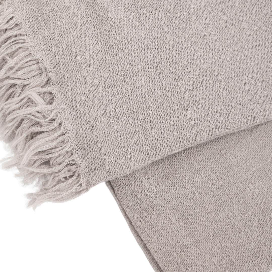Zoco Home Combed Cotton Scarf | Sand 95x170cm